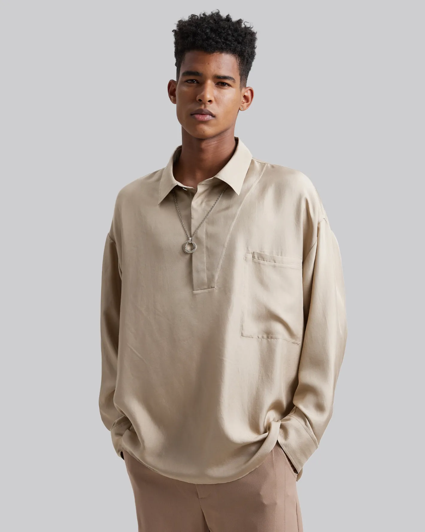 Cheap All-Silk Polo Shirt Man Standard