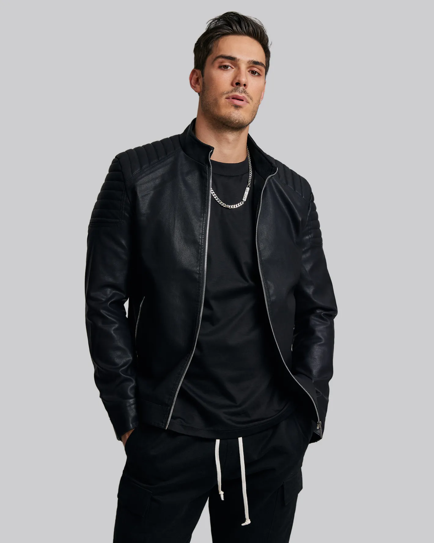 Store Classic Biker Jacket Man Blazer