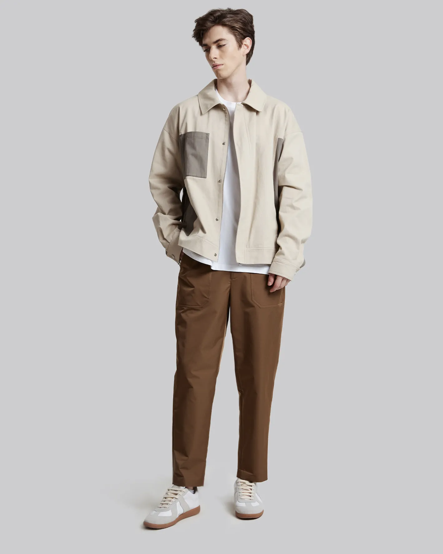 Cheap Classic Khakis Man Standard Trousers