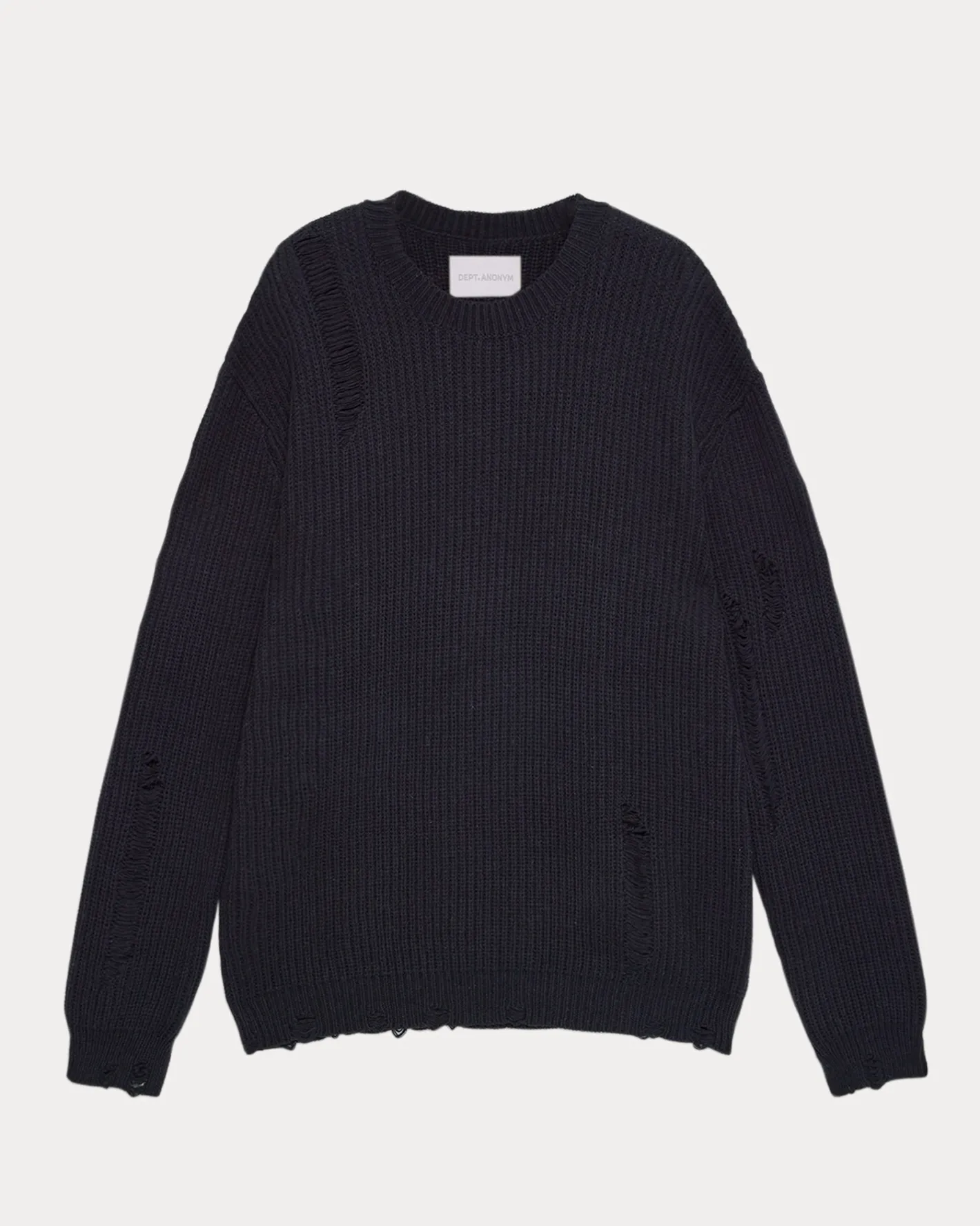 Hot 1 × Distressed Crewneck Sweater Man Standard