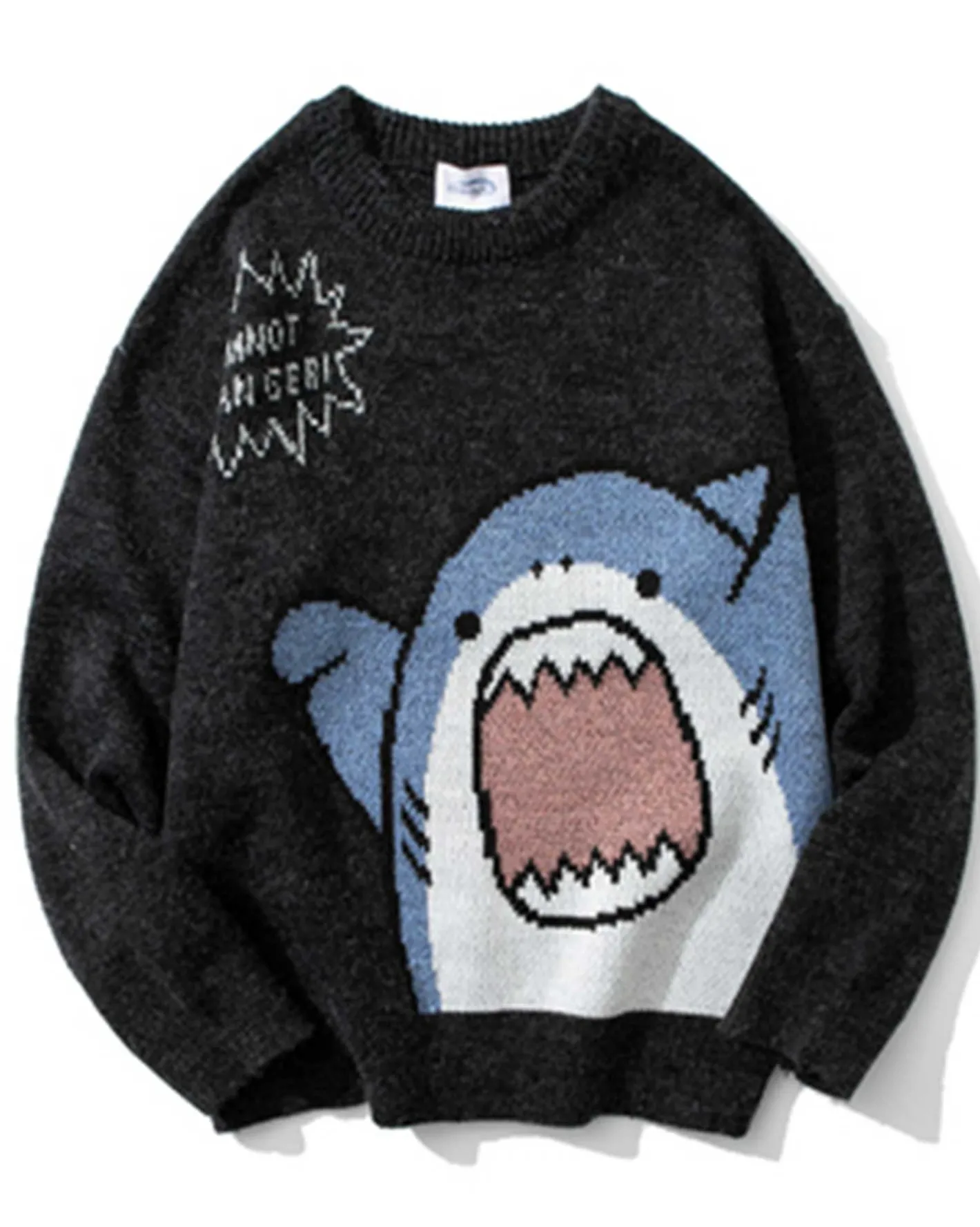 Store Knitted Crewneck Shark Jumper Man Standard