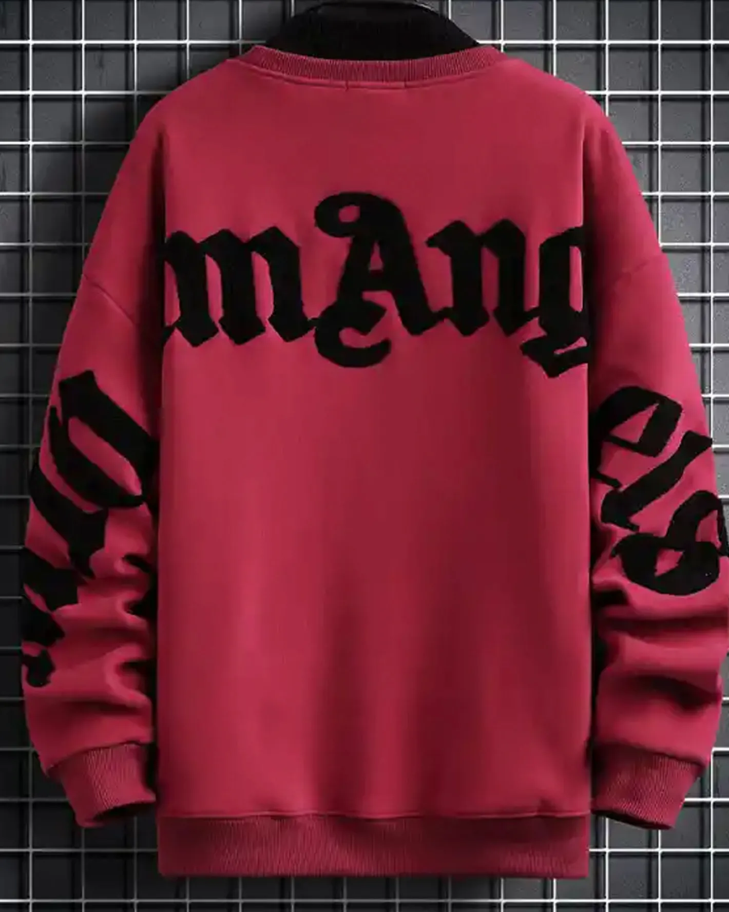 Outlet Layered Crewneck Letter Sweatshirt Man Standard