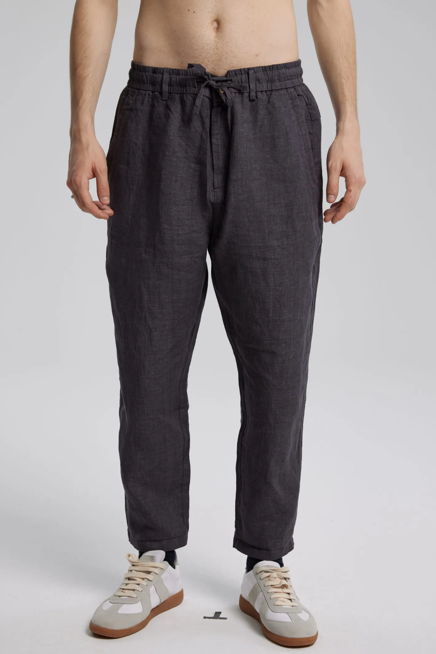 Flash Sale 1 × Light Linen Pants Man Standard Trousers