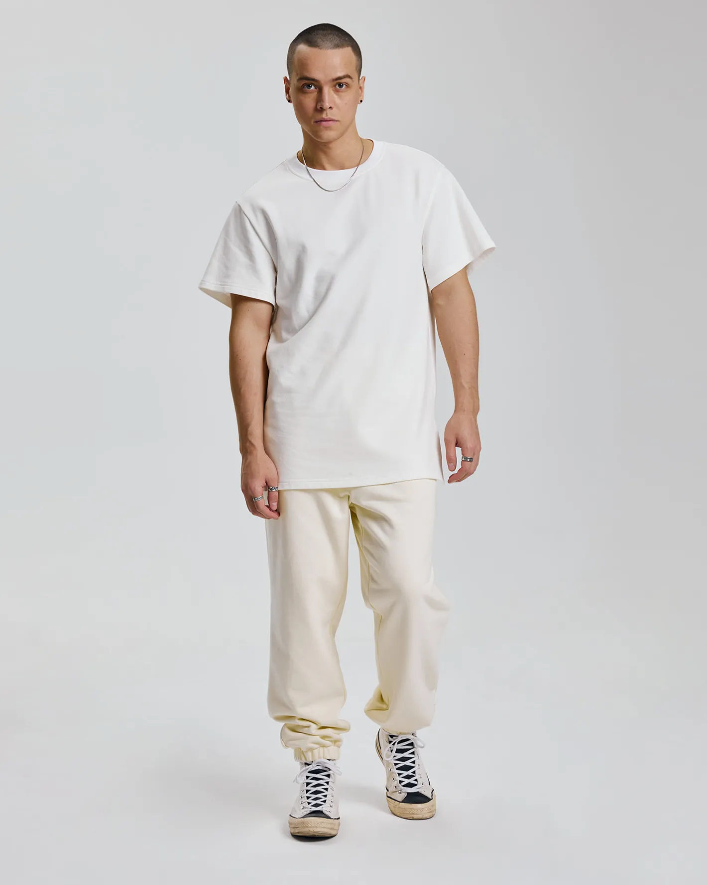 Fashion Long Crewneck Undershirt Man Standard