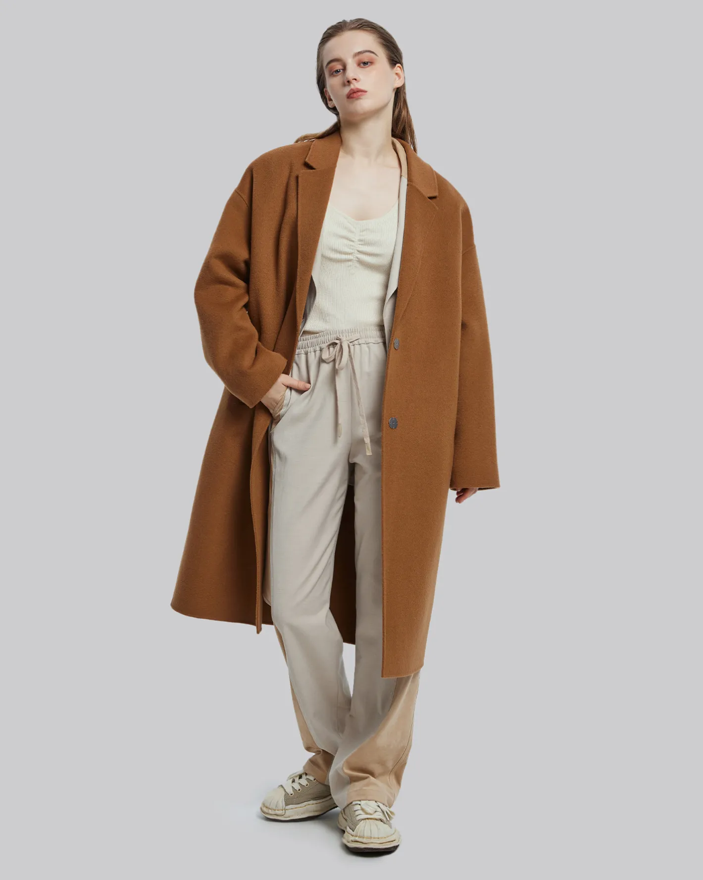 Fashion Oversize Wool Coat Man Coat