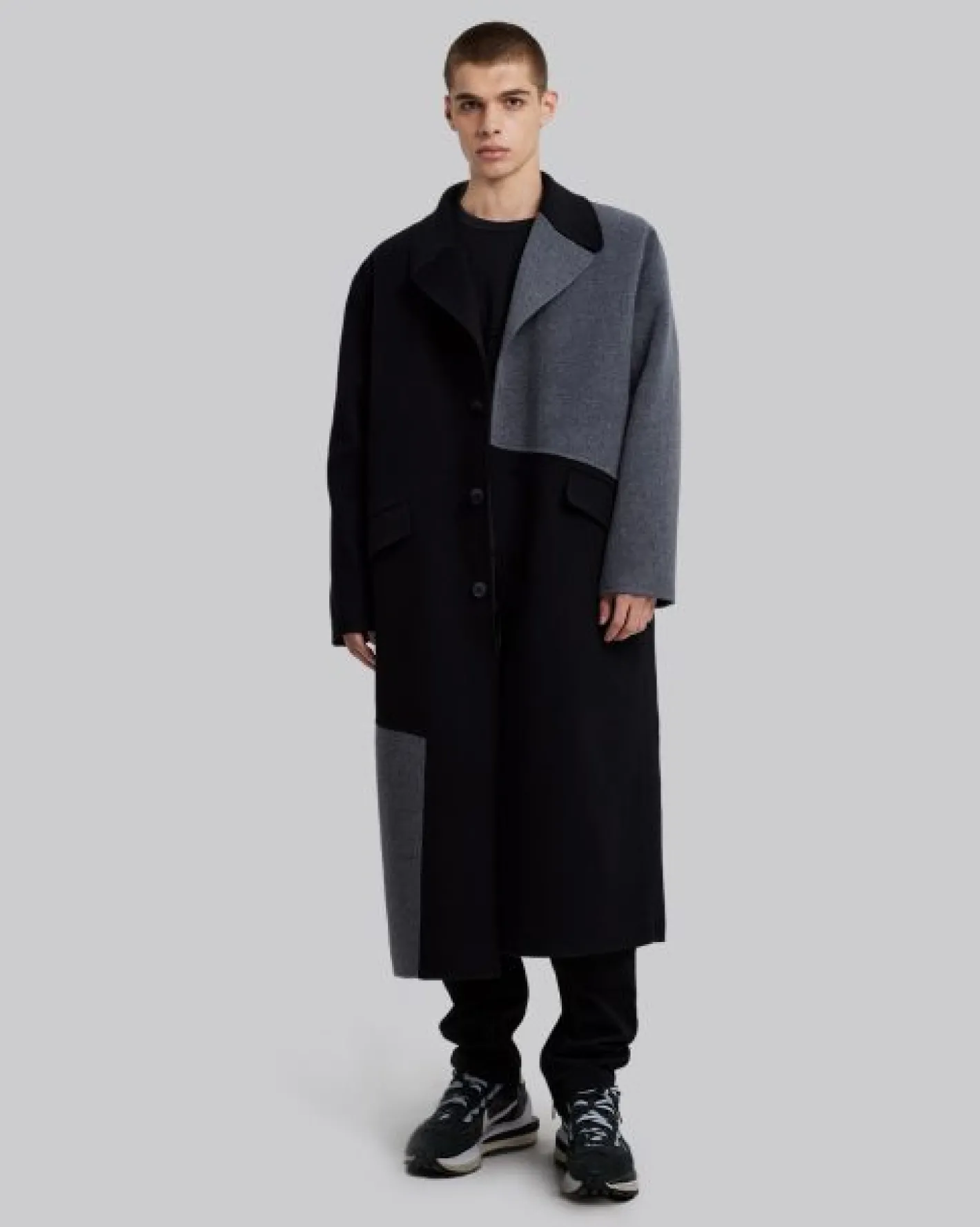 Sale Paneled Pure Wool Coat Set Man Coat