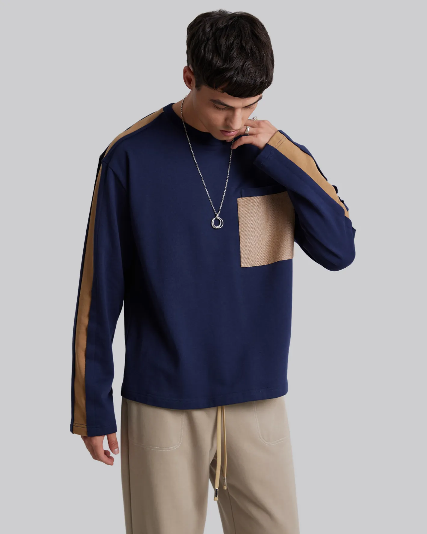 Shop Paneled Sweatshirt Man Standard