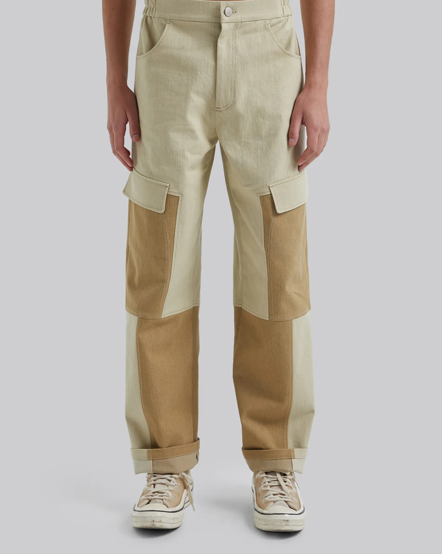 Cheap Patchwork Khaki Pants Man Standard Trousers