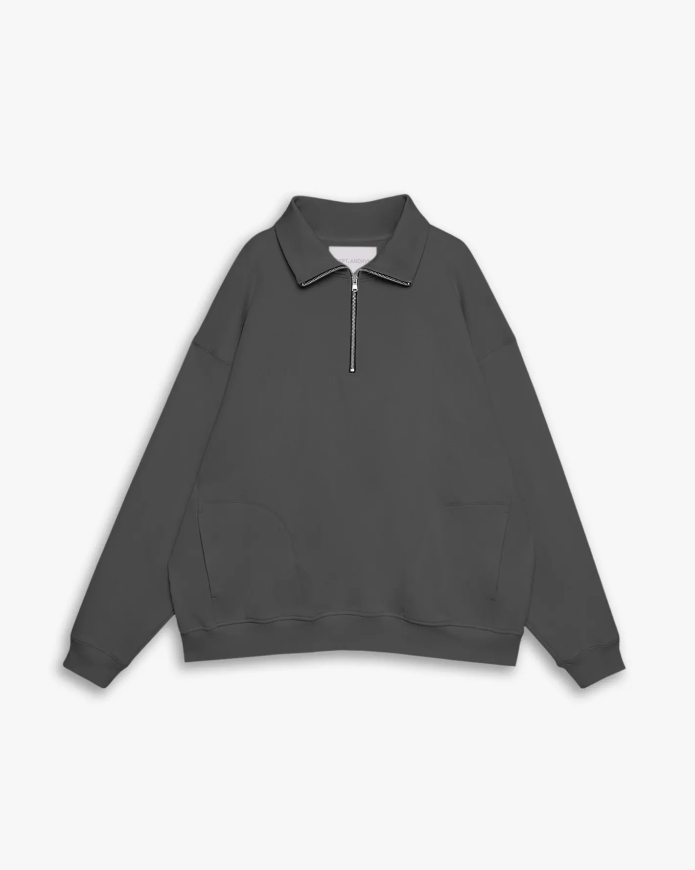 Outlet Plain Half-Zip Sweatshirt Man Standard