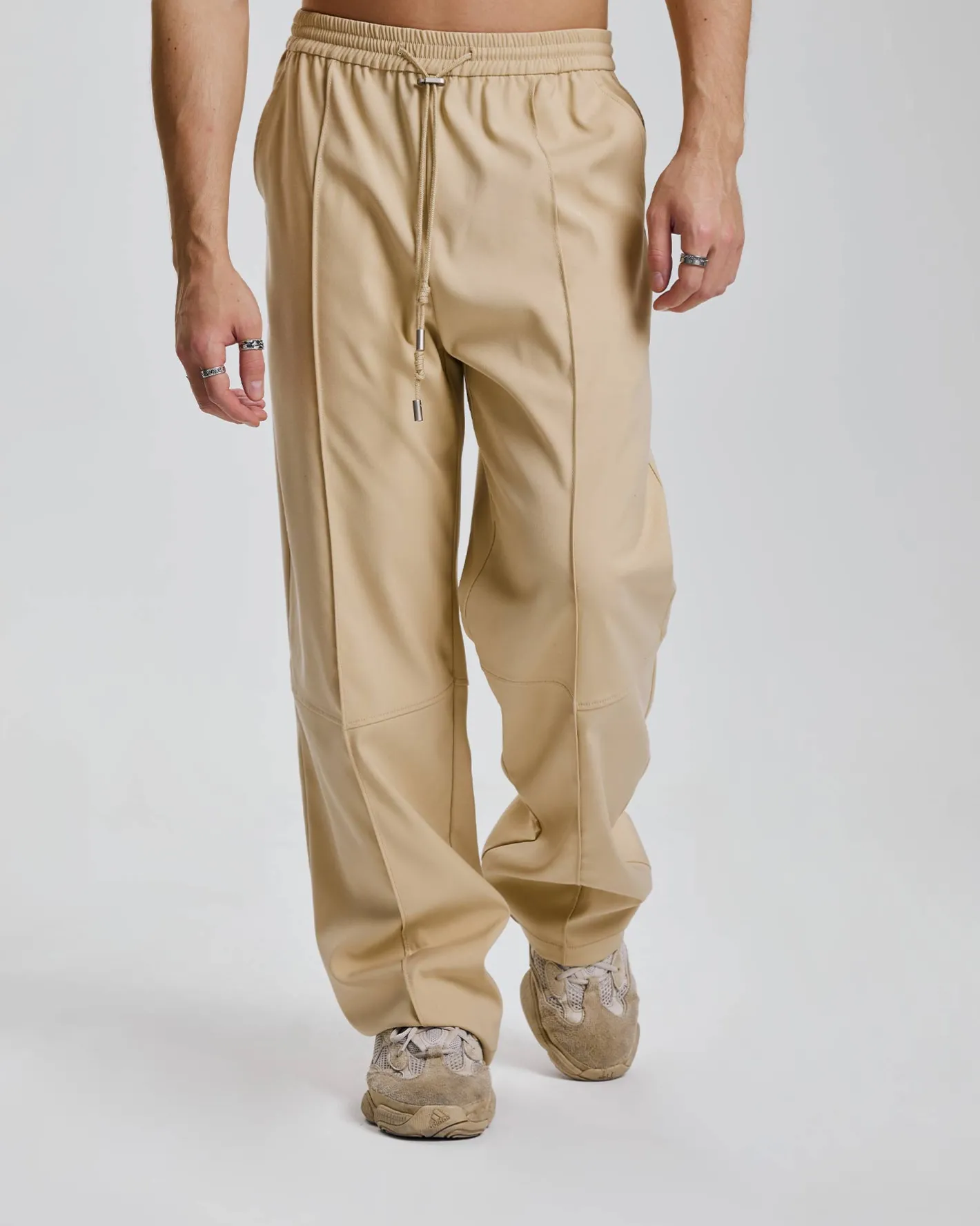 Sale 1 × Pleated Straight Pants Man Standard Trousers