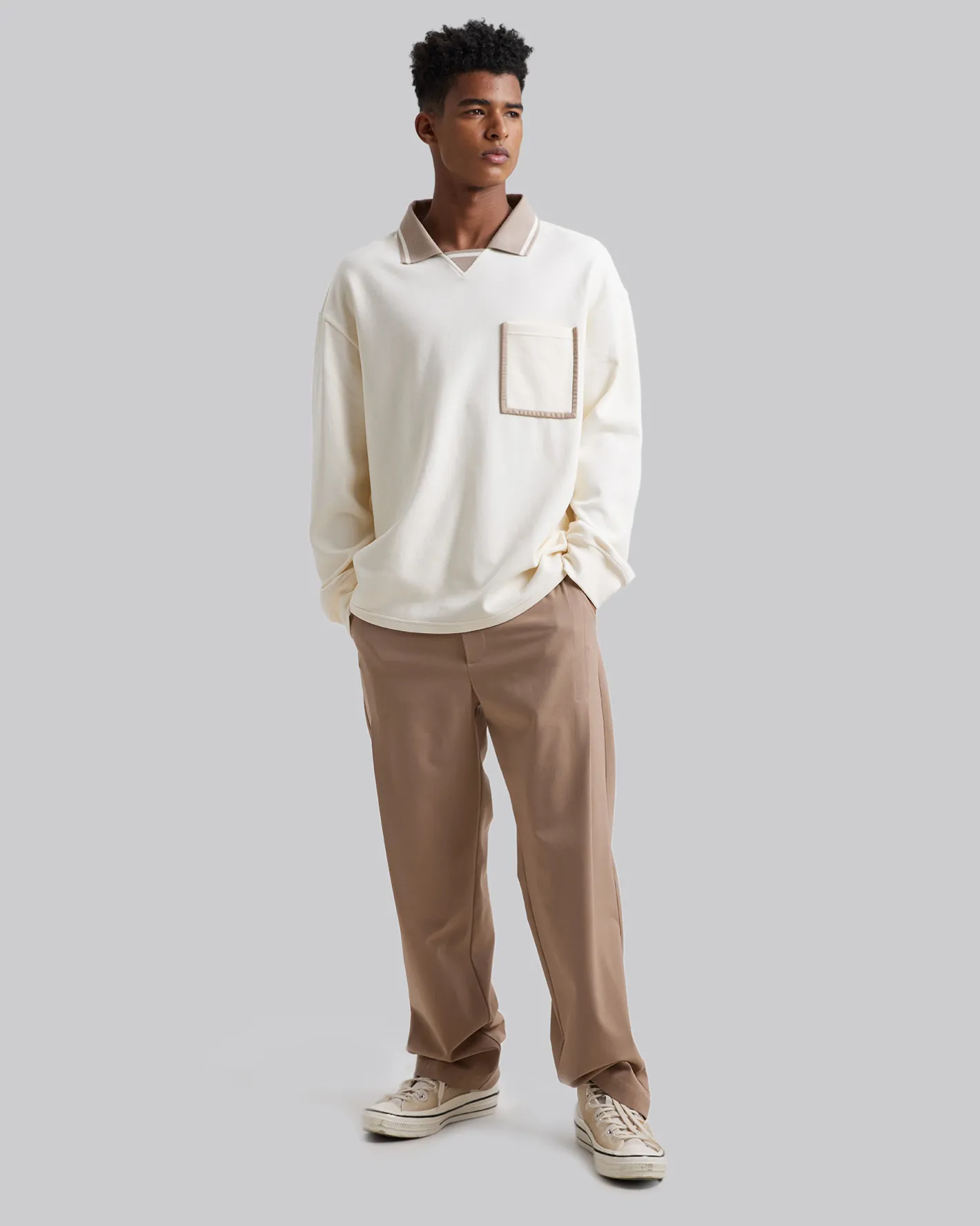 Discount Pull-Over With Outlined Pocket Man Standard