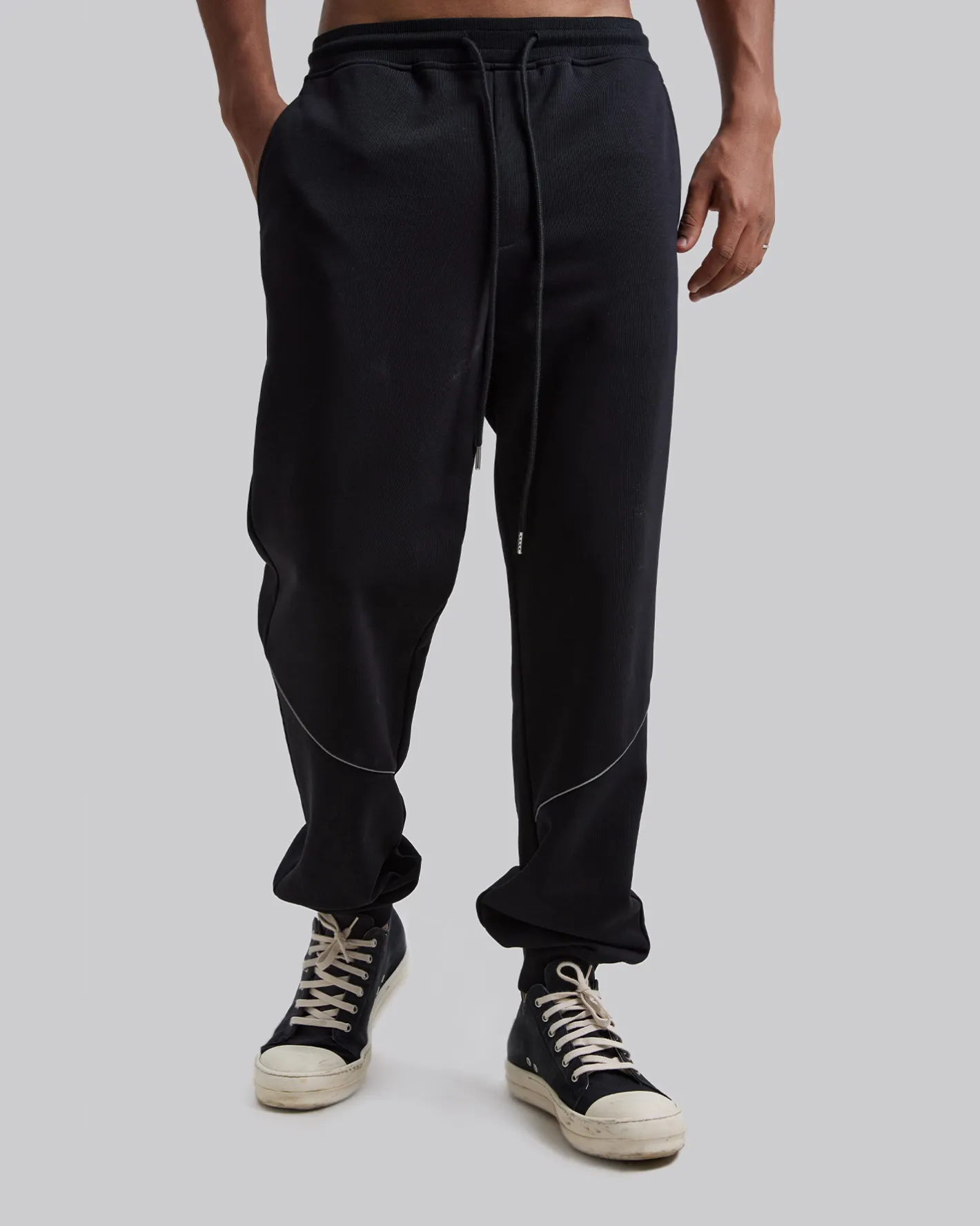 Sale Reflective Lines Track-Pants Man Standard Trousers