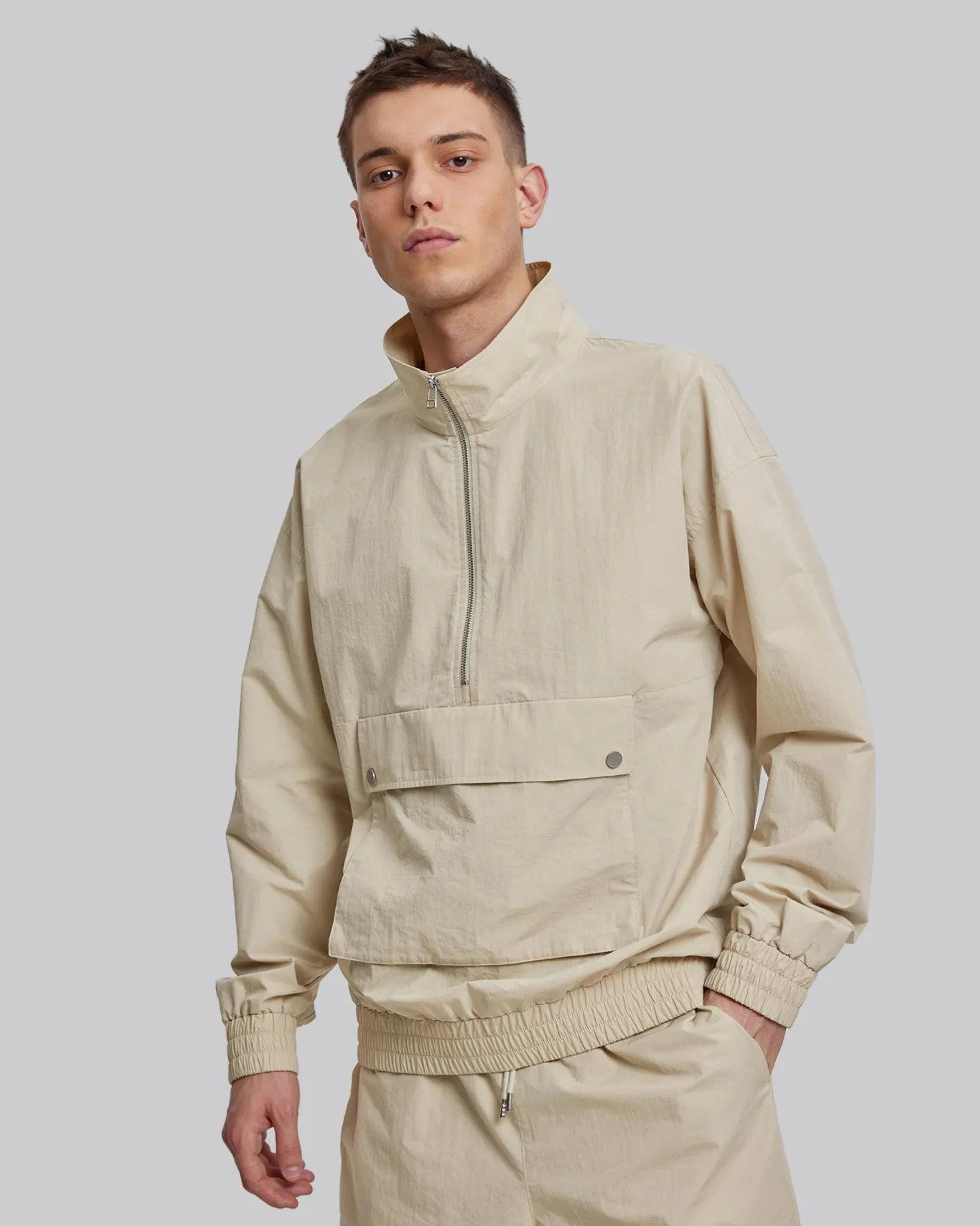 Cheap The Beige Windbreaker Set Man Standard