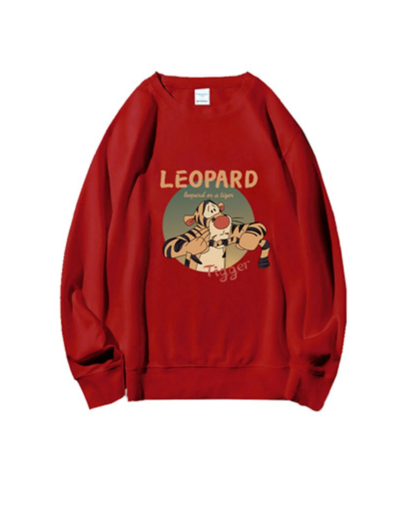 Clearance Tiger Print Crewneck Sweatshirt Man Standard