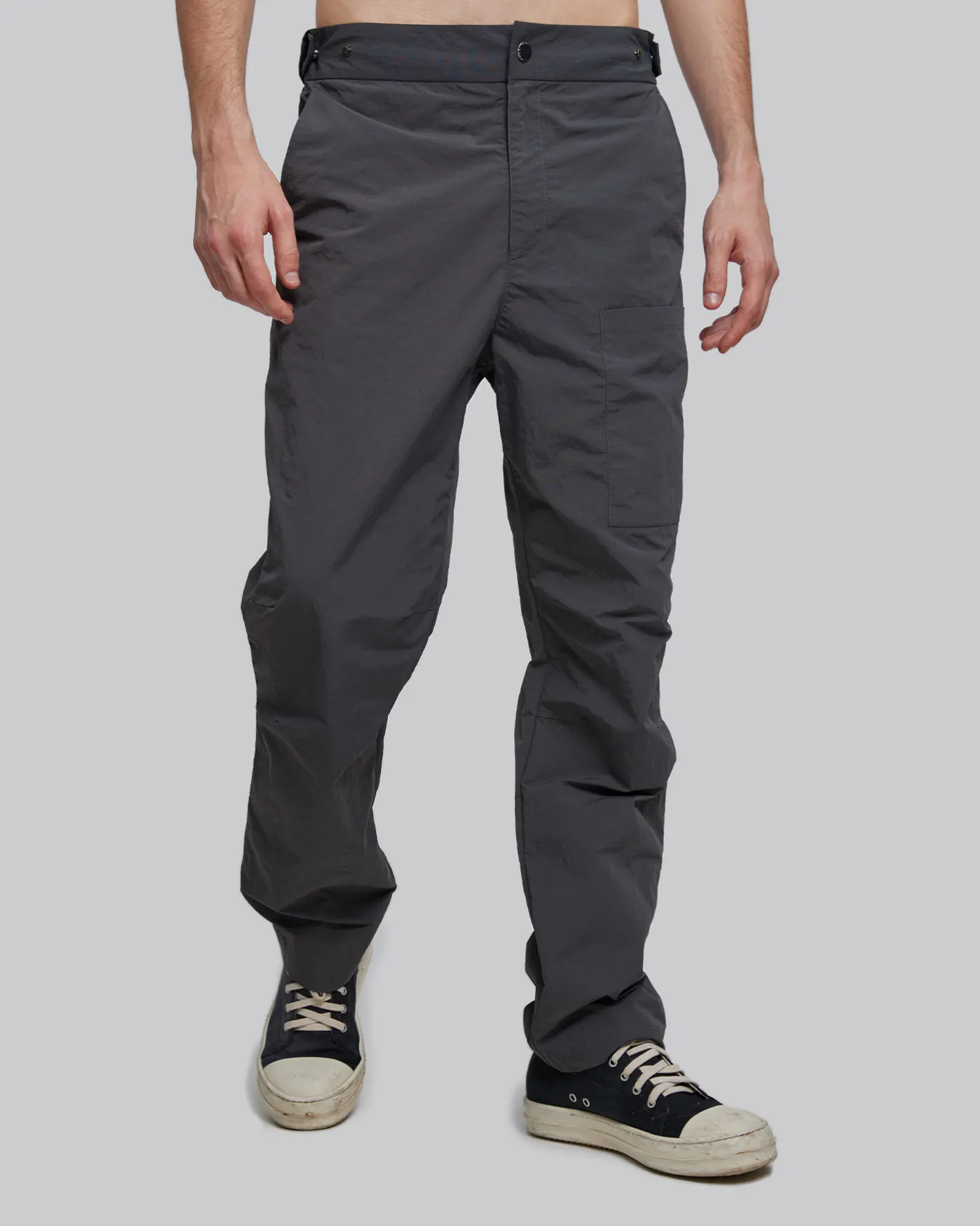 Fashion 1 × Waist-Adjustable Straight-Legs Man Standard Trousers