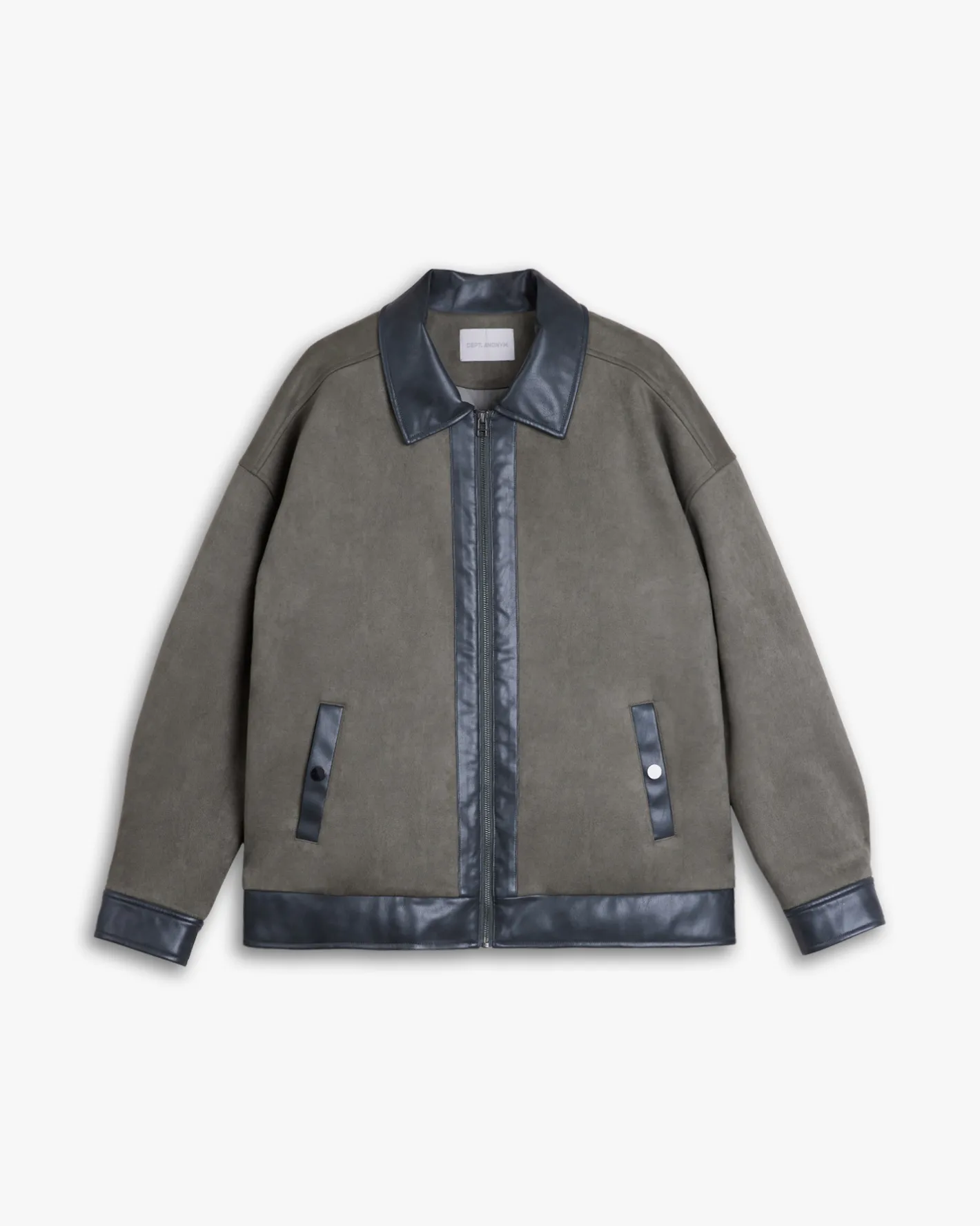 Shop 1 ×Zippered Mossy Jacket Man Blazer